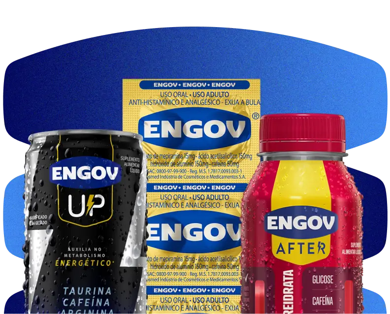 Ilustração dos produtos Engov